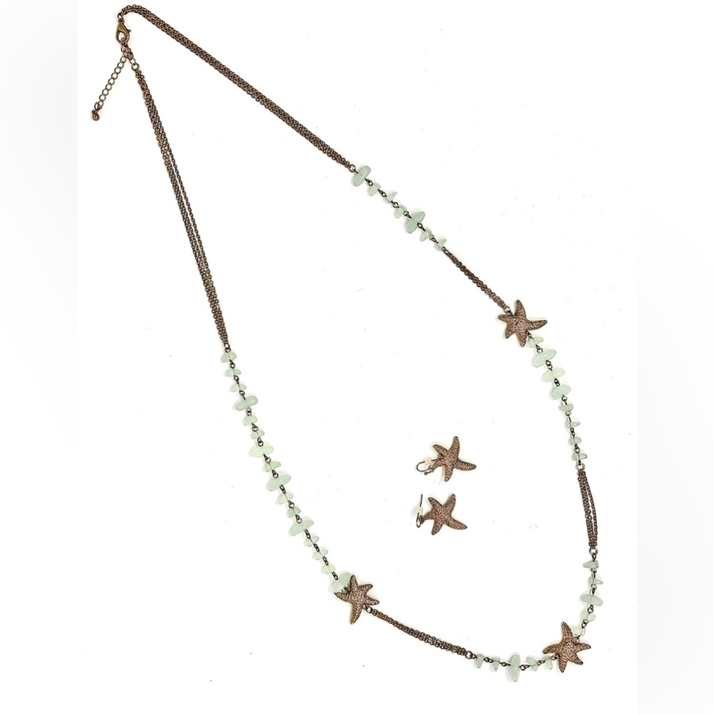 Starfish earring and necklace set